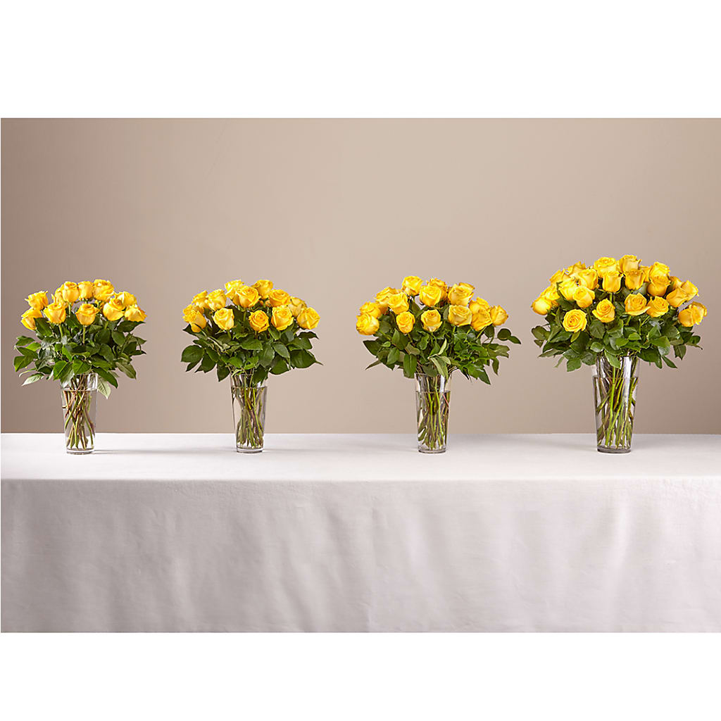Long Stem Yellow Rose Bouquet – Backroads Florist, Blairsville GA
