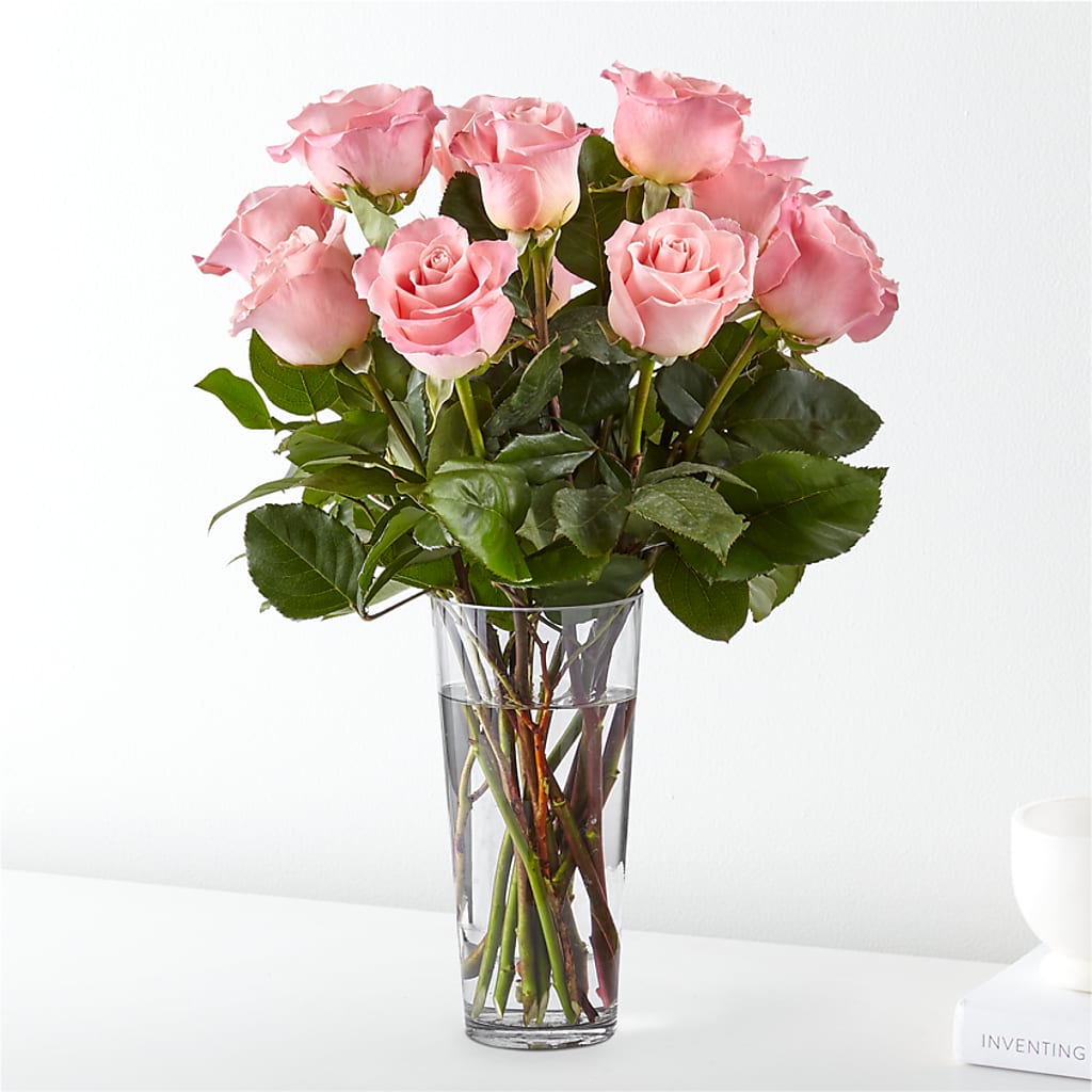 Long Stem Pink Rose Bouquet – Backroads Florist, Blairsville GA