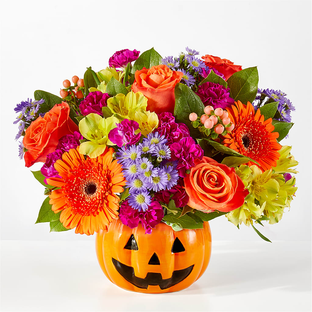 Tricks & Treats Pumpkin – Backroads Florist, Blairsville GA