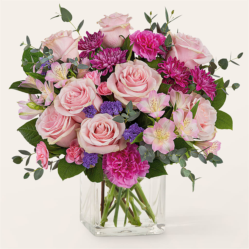 Rosy Radiance Bouquet – Backroads Florist, Blairsville GA