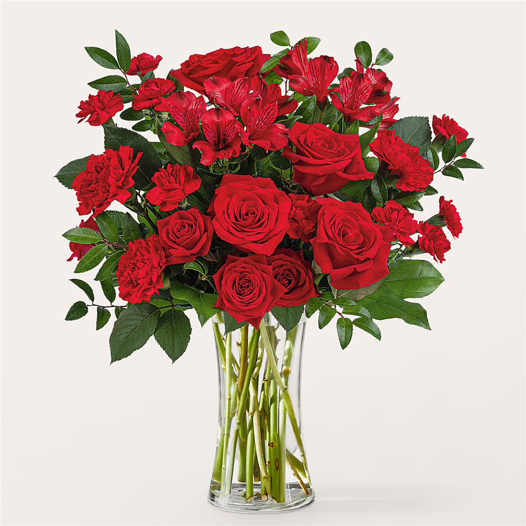 Brilliant Ruby Bouquet – Backroads Florist, Blairsville GA