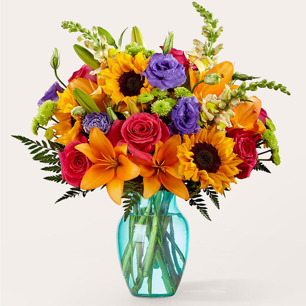 Double Rainbow Bouquet – Backroads Florist, Blairsville GA