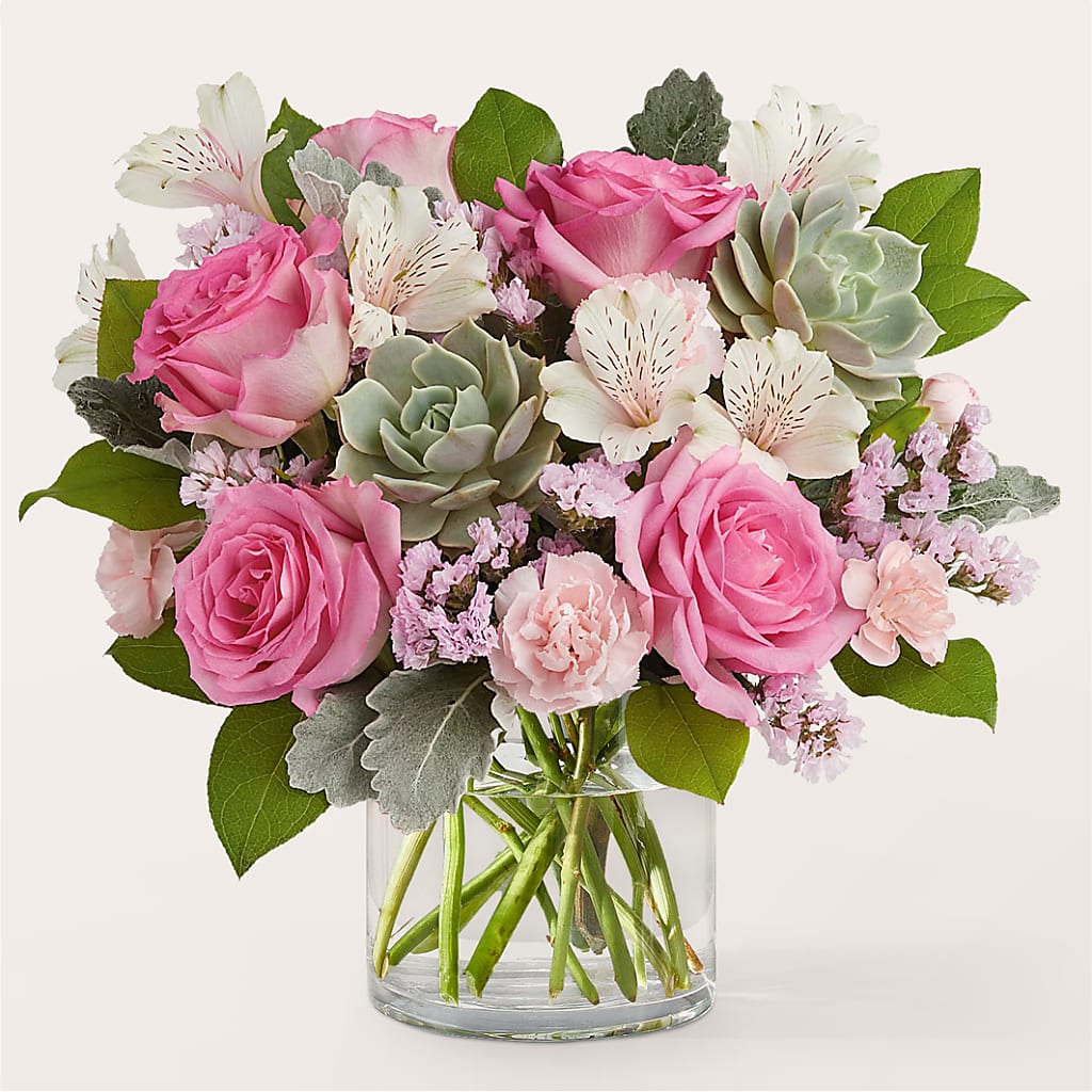 Dusty Rose Bouquet – Backroads Florist, Blairsville GA