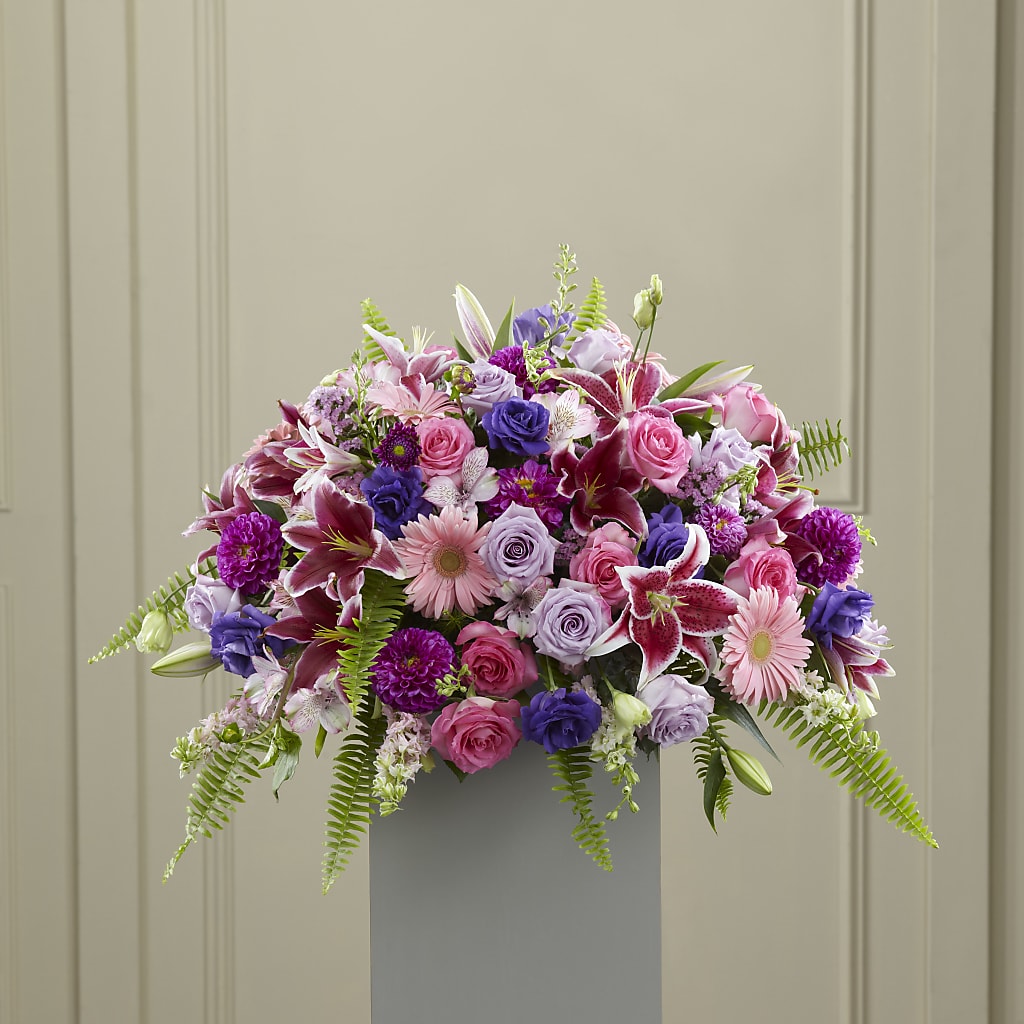 Fare Thee Well Pedestal – Backroads Florist, Blairsville GA