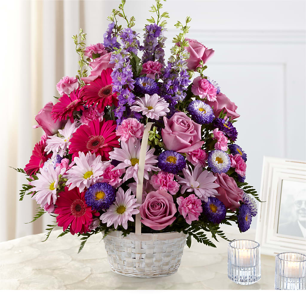 Pastel Peace Basket – Backroads Florist, Blairsville GA