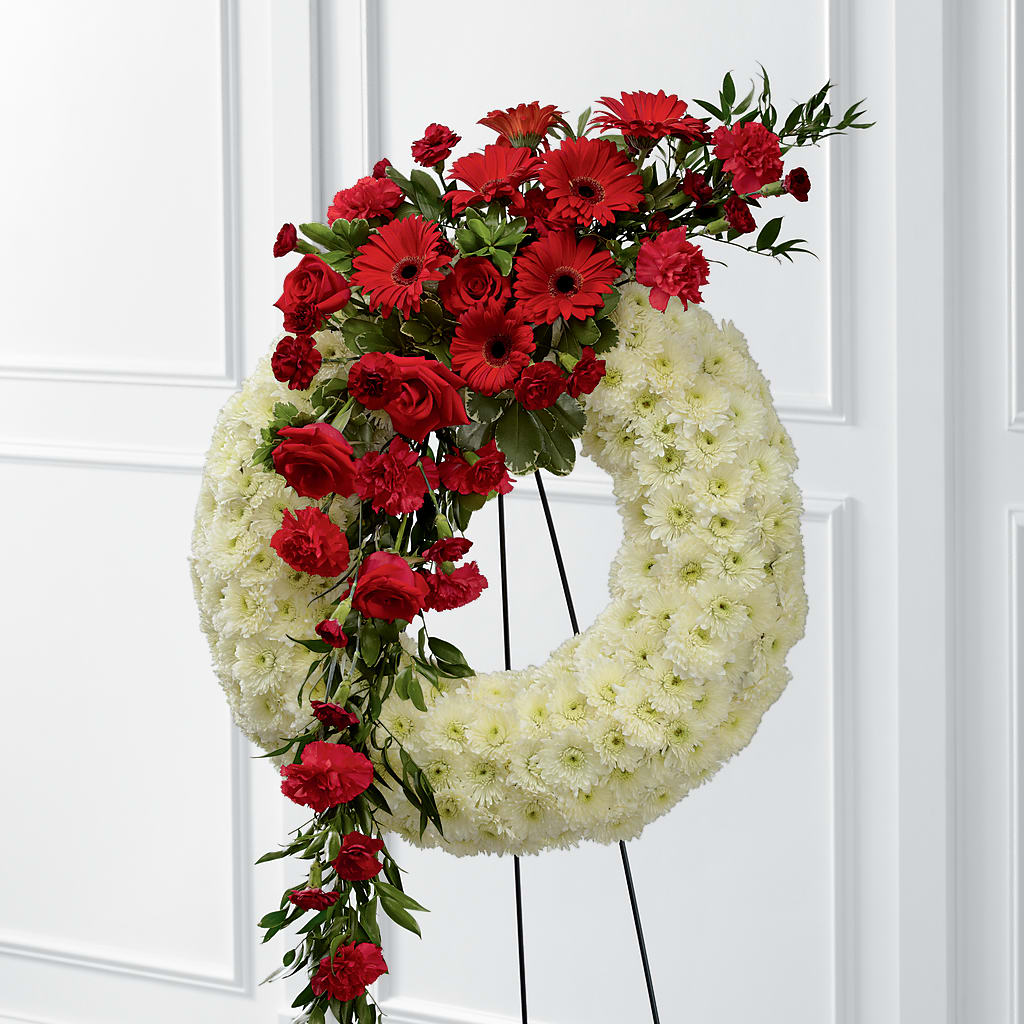 Graceful Tribute Wreath – Backroads Florist, Blairsville GA
