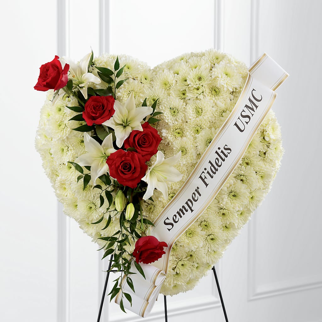 Heartfelt Hero Standing Heart – Backroads Florist, Blairsville GA