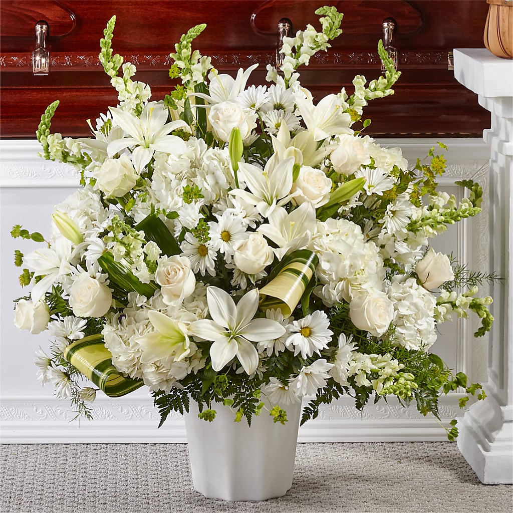 Thoughts of Tranquility Floor Basket – Backroads Florist, Blairsville GA