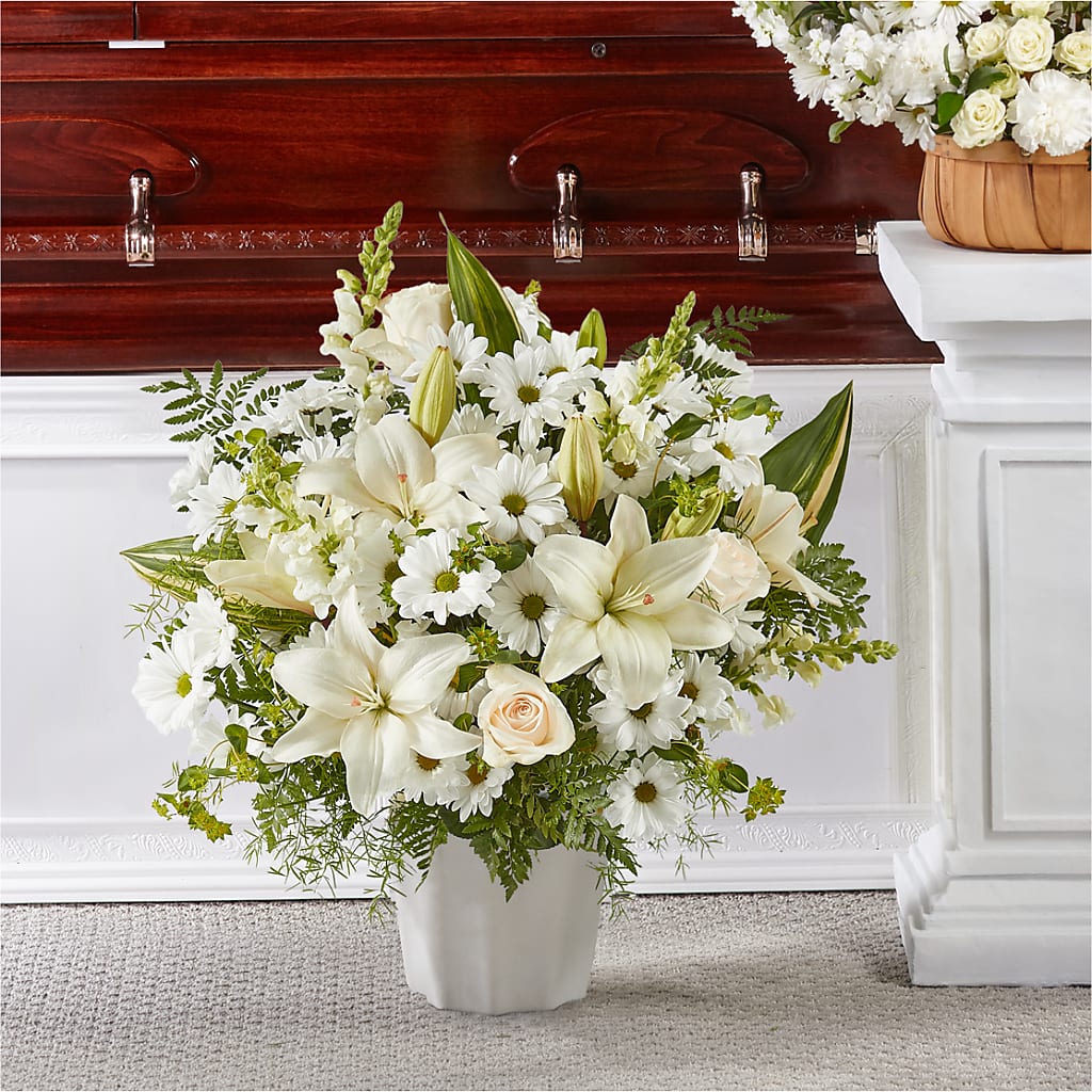 Thoughts of Tranquility Floor Basket – Backroads Florist, Blairsville GA