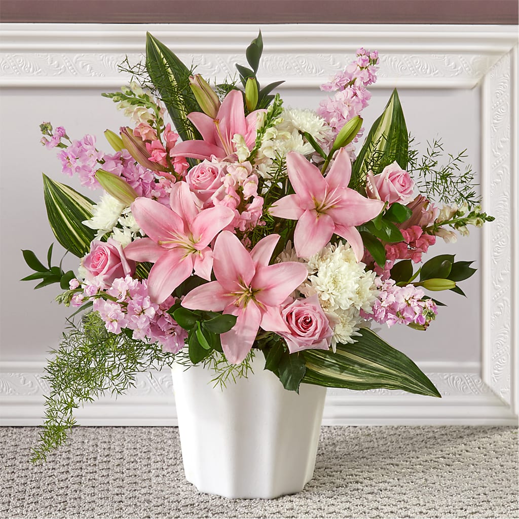 Simply Serene Floor Basket – Backroads Florist, Blairsville GA