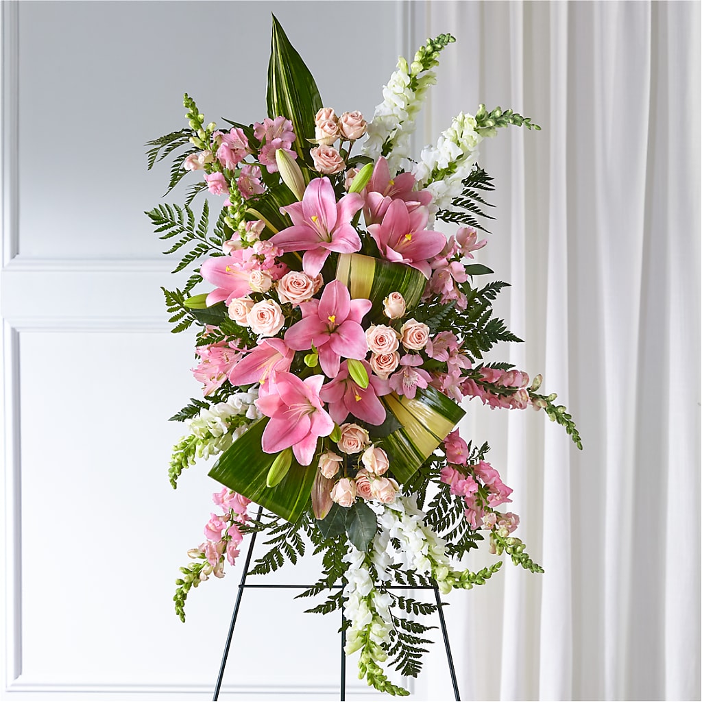 Elegant Embrace Standing Spray – Backroads Florist, Blairsville GA