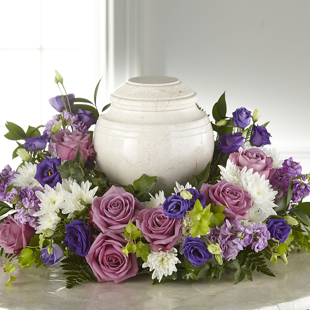 Blooming Sympathy Cremation Adornment – Backroads Florist, Blairsville GA
