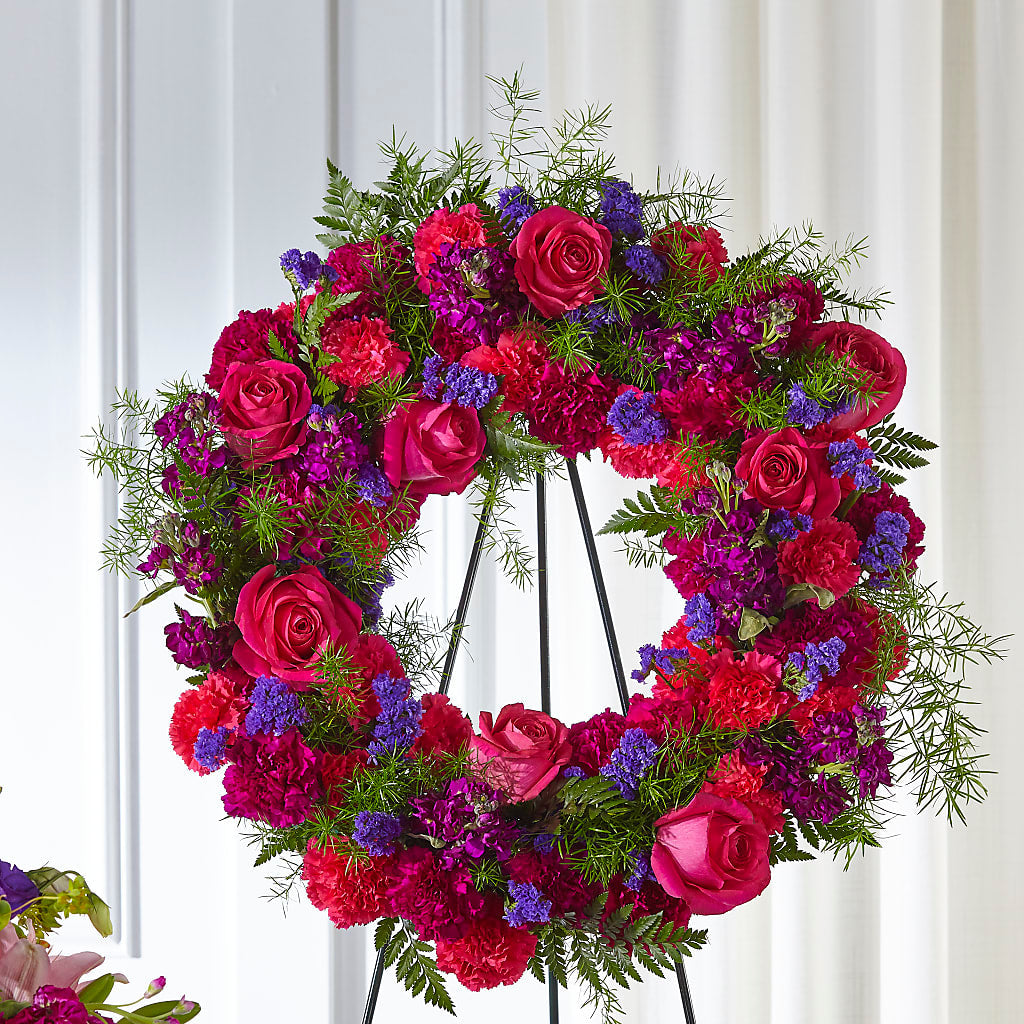 Calming Colors Wreath – Backroads Florist, Blairsville GA