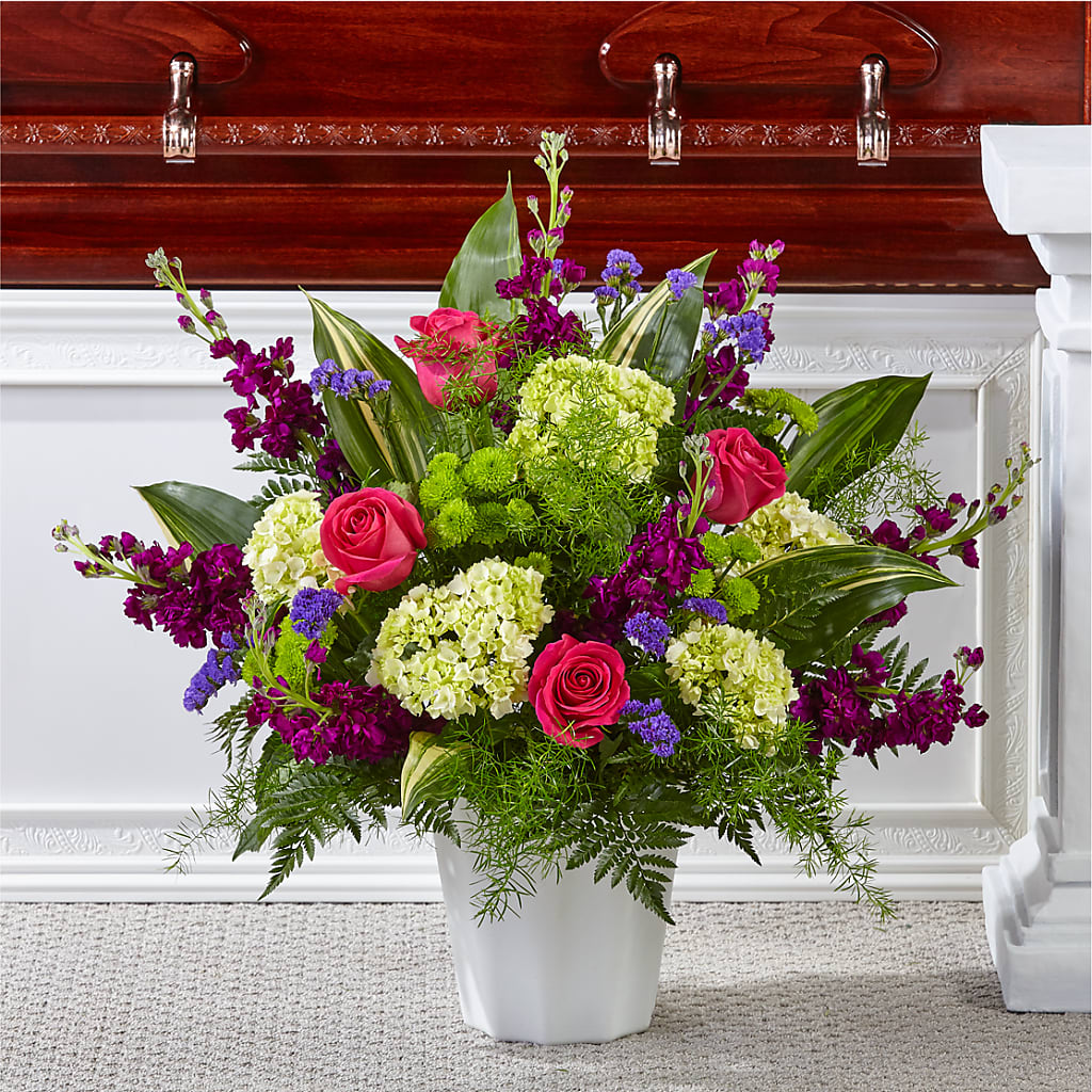 Beautiful Horizons Floor Basket – Backroads Florist, Blairsville GA