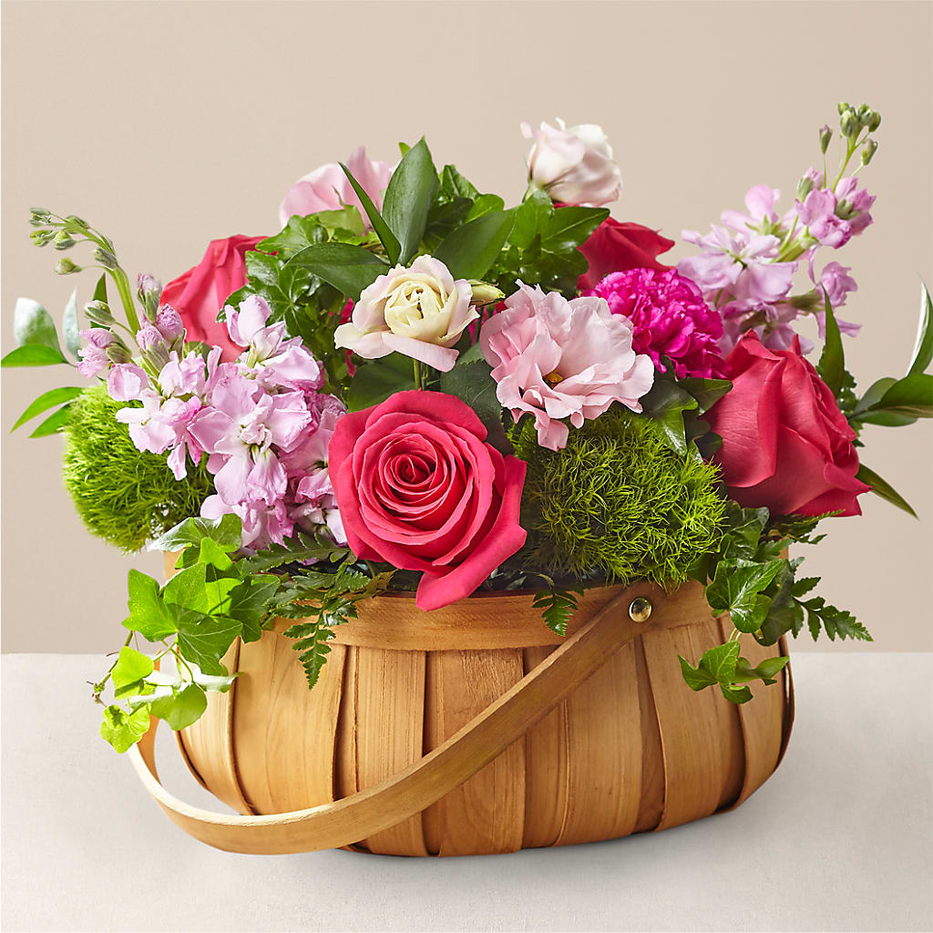 Radiance in Bloom Basket – Backroads Florist, Blairsville GA