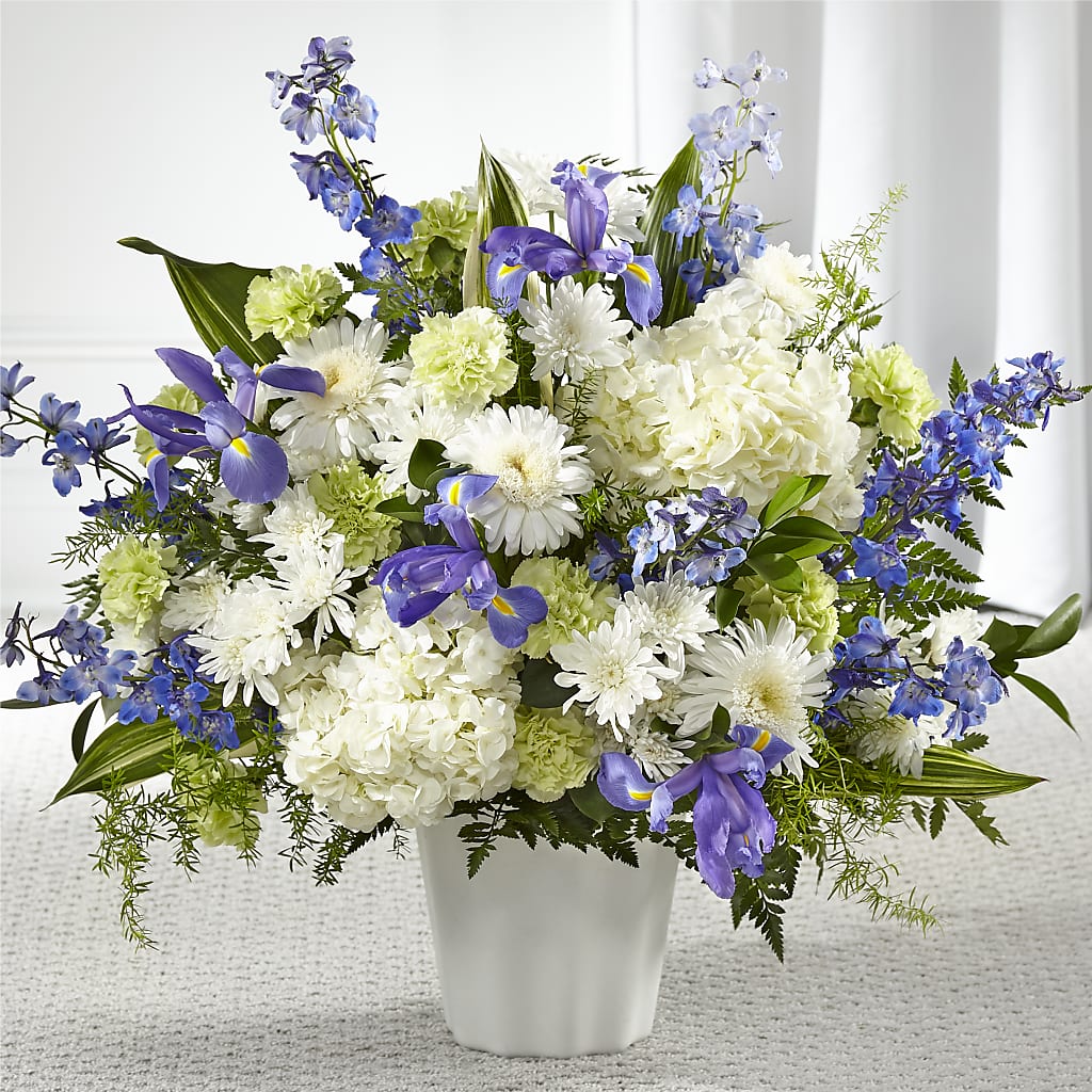 Soft Serenity Floor Basket – Backroads Florist, Blairsville GA