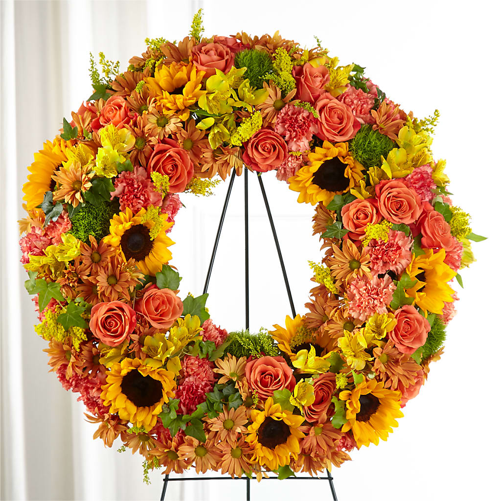 Autumnal Memories Wreath (Standard) – Backroads Florist, Blairsville GA