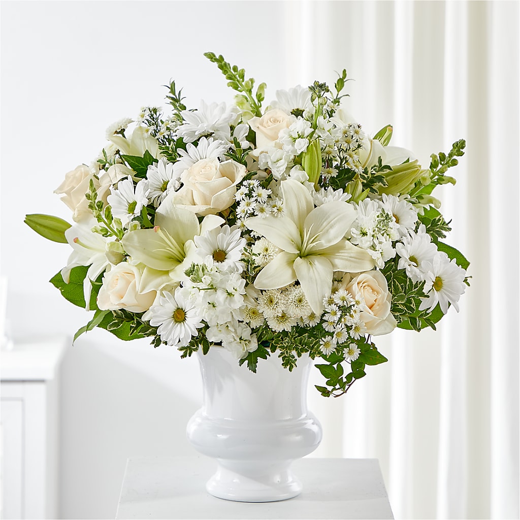 Uplifting Urn Arrangement – Backroads Florist, Blairsville GA