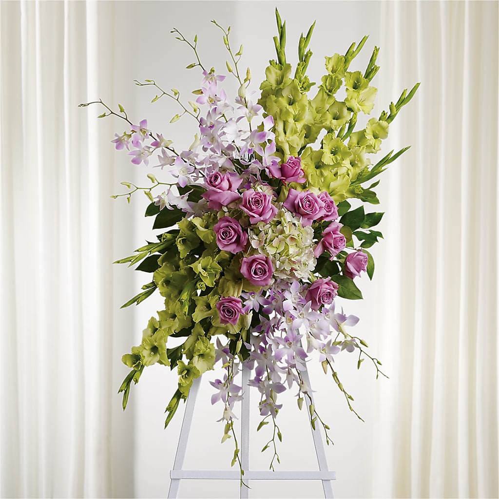 Lasting Legacy Standing Spray – Backroads Florist, Blairsville GA