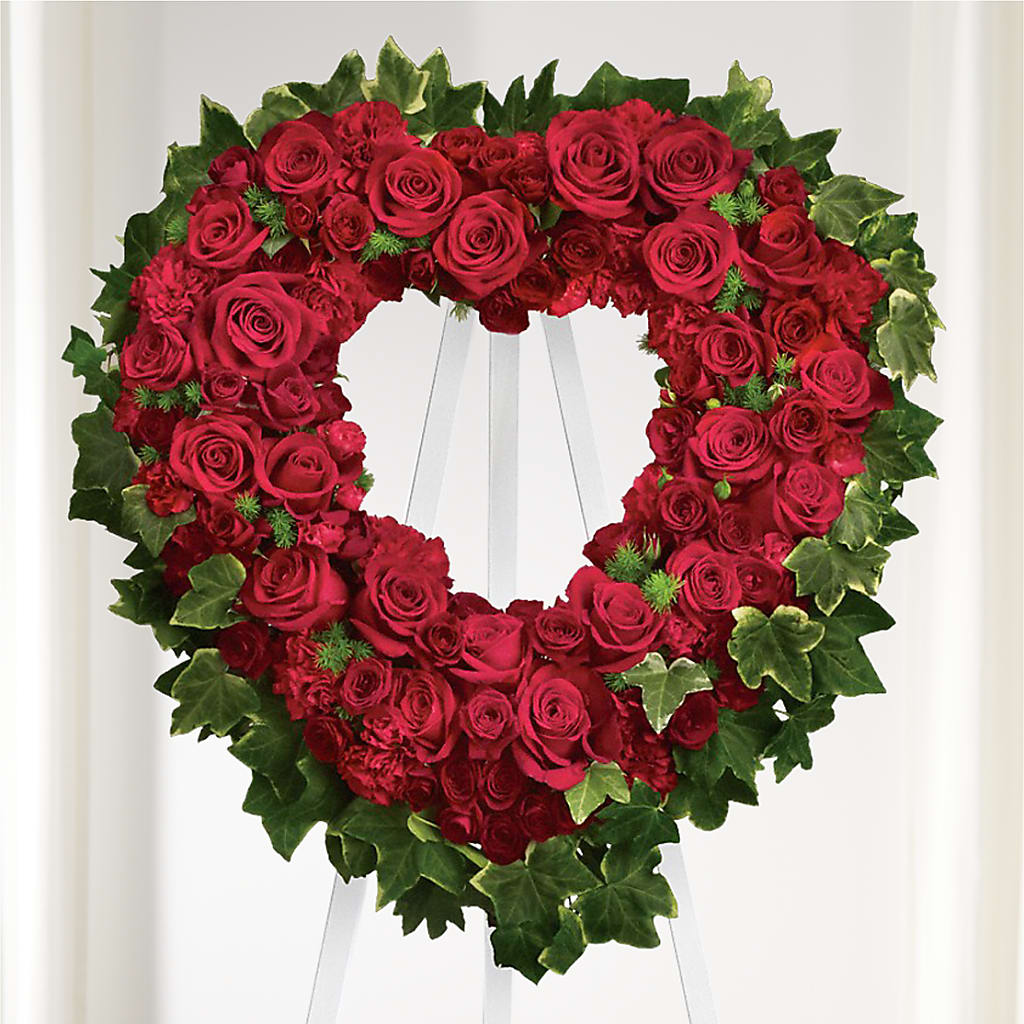 Wholehearted Standing Spray – Backroads Florist, Blairsville GA