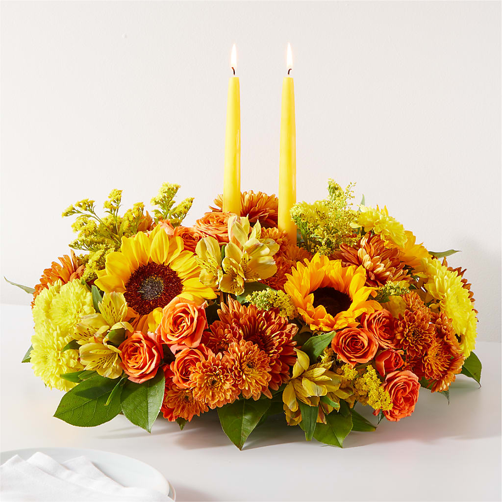 Autumn Harmony Centerpiece – Backroads Florist, Blairsville GA