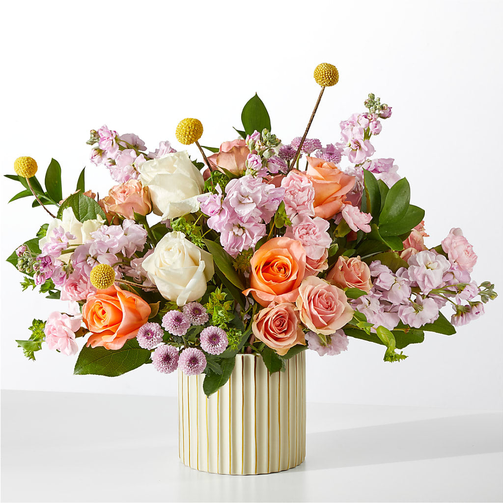 French Market Bouquet with Ivory Vase – Backroads Florist, Blairsville GA