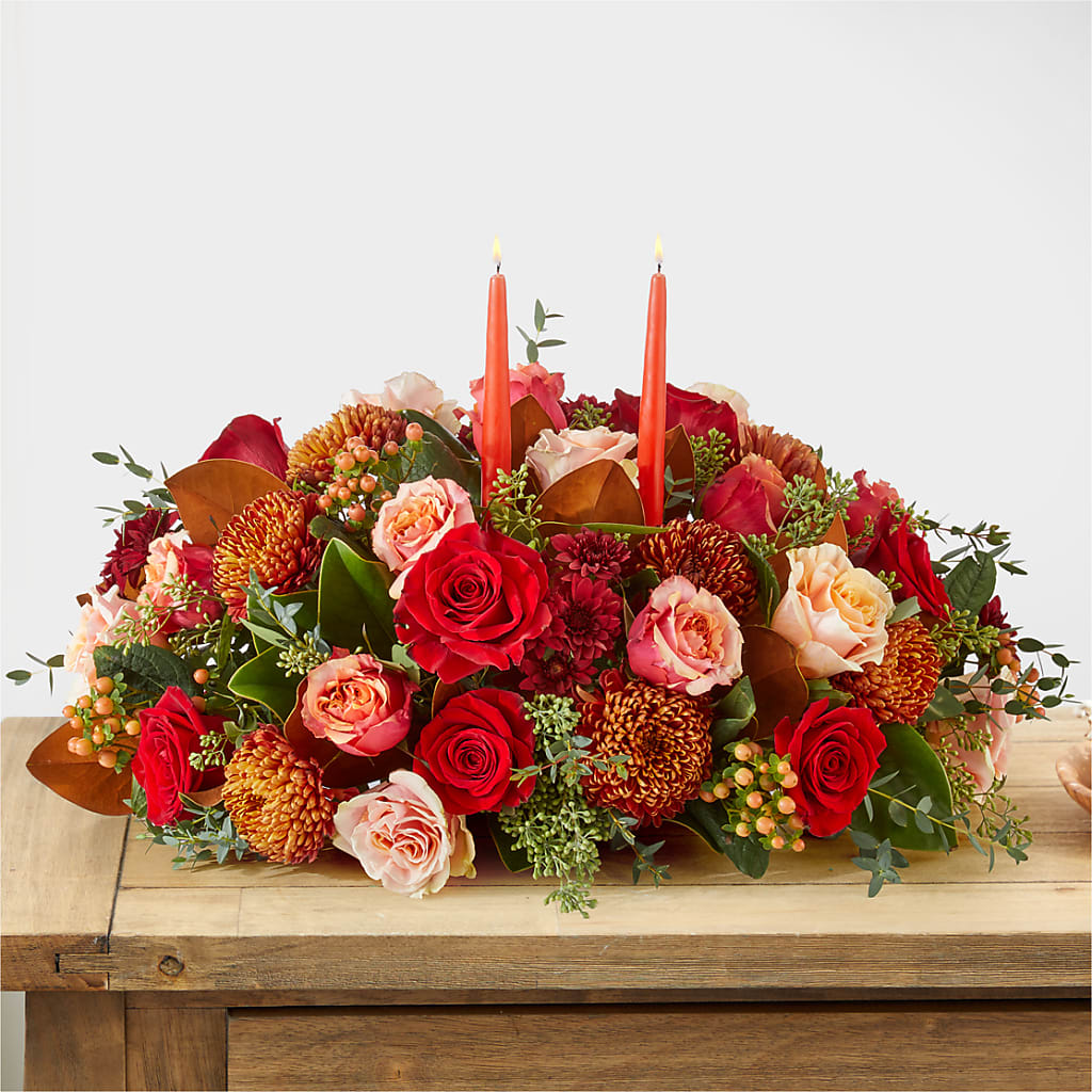 Gather Near Centerpiece – Backroads Florist, Blairsville GA