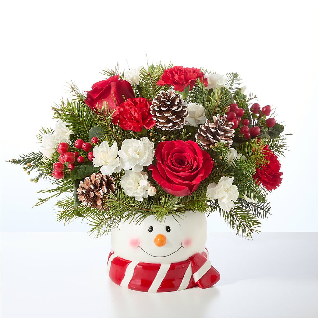 Jolly Snowman Bouquet –  Backroads Florist, Blairsville GA