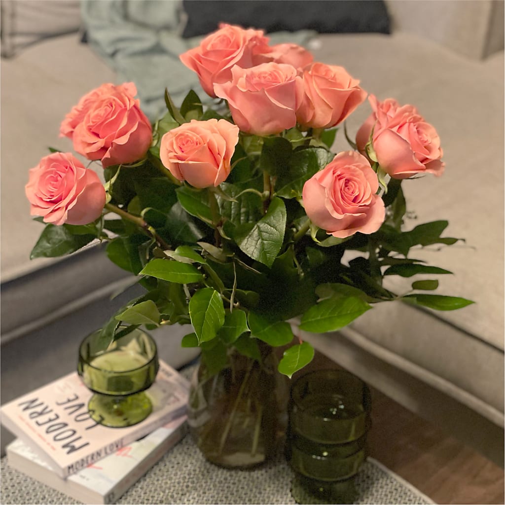 Long Stem Pink Rose Bouquet –  Backroads Florist, Blairsville GA