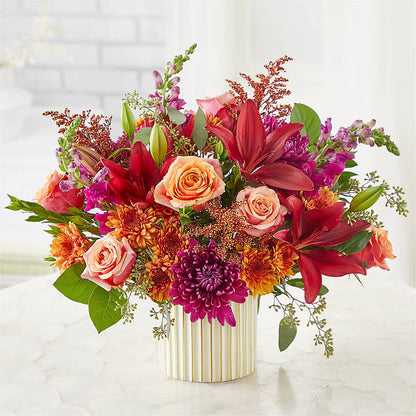 Burgundy Landscape Bouquet –  Backroads Florist, Blairsville GA