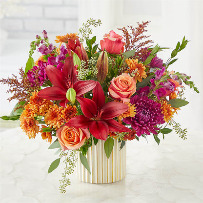 Burgundy Landscape Bouquet –  Backroads Florist, Blairsville GA