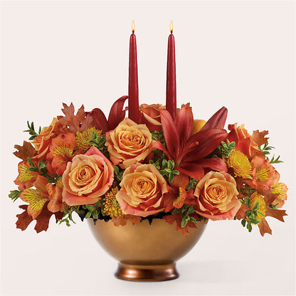 Harvest Table Centerpiece –  Backroads Florist, Blairsville GA