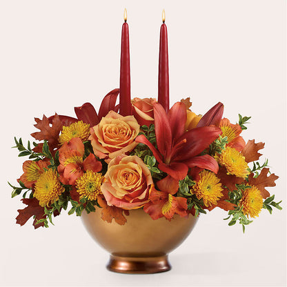 Harvest Table Centerpiece –  Backroads Florist, Blairsville GA