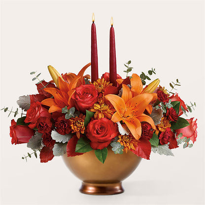 Fruits of Fall Centerpiece –  Backroads Florist, Blairsville GA