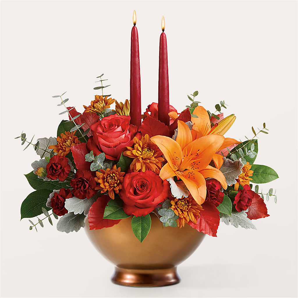 Fruits of Fall Centerpiece –  Backroads Florist, Blairsville GA
