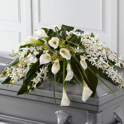 Angel Wings Casket Spray –  Backroads Florist, Blairsville GA