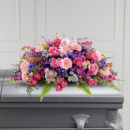 Glorious Garden Casket Spray –  Backroads Florist, Blairsville GA