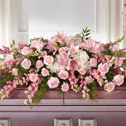 Life & Remembrance Casket Spray –  Backroads Florist, Blairsville GA