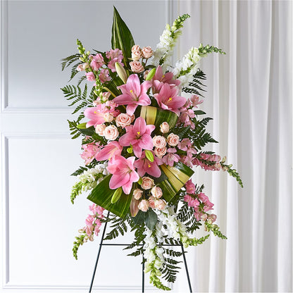 Elegant Embrace Standing Spray –  Backroads Florist, Blairsville GA