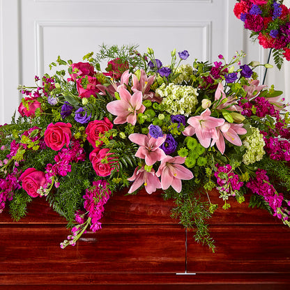 Radiant Tribute Casket Spray –  Backroads Florist, Blairsville GA