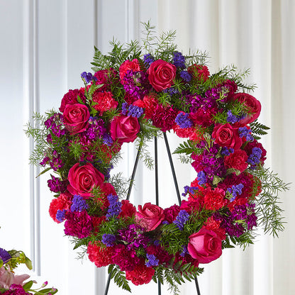 Calming Colors Wreath –  Backroads Florist, Blairsville GA