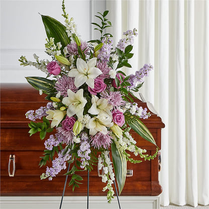 Grateful Hearts Standing Spray –  Backroads Florist, Blairsville GA