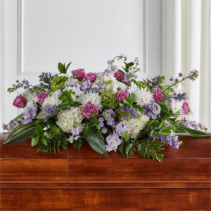 Meadows of Serenity Casket Spray –  Backroads Florist, Blairsville GA