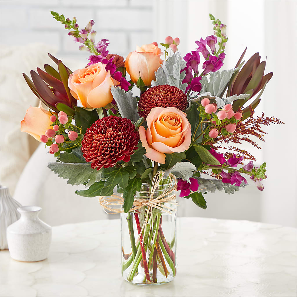 Moody Hues Bouquet –  Backroads Florist, Blairsville GA