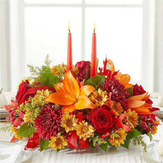 Autumn's Embrace Centerpiece –  Backroads Florist, Blairsville GA