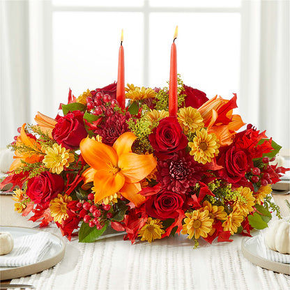 Autumn's Embrace Centerpiece –  Backroads Florist, Blairsville GA