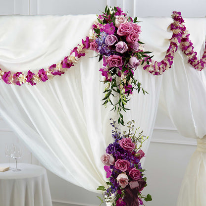 Color & Light Chuppah Decor –  Backroads Florist, Blairsville GA